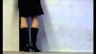 Crossdresser in Boots and pantyhose
