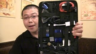 一目で分かる収納力の cocoon GRID-IT でガジェットやケーブル類すっきり