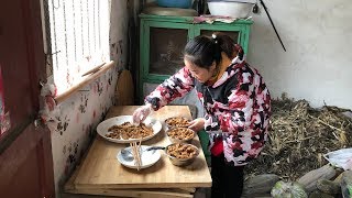 公公爱吃炸酥肉，儿媳做了三大碗，香酥可口，公公说猪肉太多了