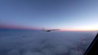Полет Ту-160 над нейтральными водами Баренцева, Гренландского и Норвежского морей