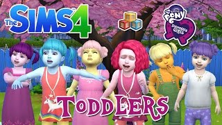 My Little Pony's Mane 6 As Toddlers || The Sims 4 Create A Sim + Full CC List
