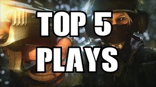 Rainbow Six Siege Top 5 Plays & Saddest Moment in R6 Siege Ace & Clutches