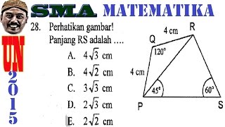 rumus sinus - un matematika ipa sma 2015 pembahasan  no 28