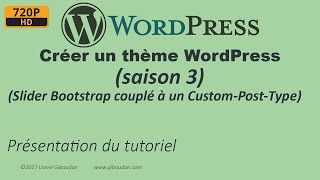 Créer un thème WordPress (saison 3 - Slider Bootstrap) - Introduction