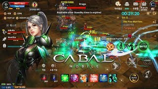 Cabal Mobile 카발 모바일 - Force Archer vs Warrior Dungeons Forgotten Temple B1F Gameplay Eng