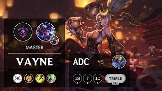 Vayne ADC vs Ezreal - KR Master Patch 9.12