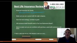 Best Life Insurance **WATCH THIS** Top Life Insurance Review