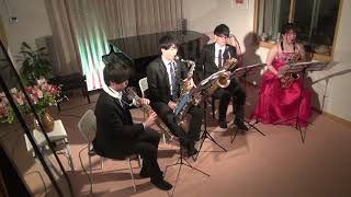 J.S.バッハ：無伴奏ヴァイオリン・パルティータ第3番②　　【サックスカルテット KOMA'S QUARTET】織田和優(ソプラノ)、尾形一樹(テナー)、吉岡花(アルト)、井出崎優(バリトン)