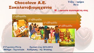 Τεχνολογία Β! γυμνασίου - σοκολατοβιομηχανία chocolove