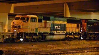 CN Train Spotting HD: EX BNSF SD75M PRLX 210 On CN Q114 With K3L Blast At Clover Bar 5/10 9/1/18