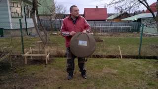 КИТАЙСКАЯ ПАЛАТКА ТУАЛЕТ/ДУШ. КАК ЛЕГКО СЛОЖИТЬ. САМ ПОЧТИ ЗАБЫЛ )))