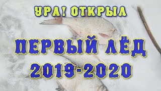 Первый лёд. Открытие сезона 2019 - 2020.  Удачная рыбалка на безнасадку.