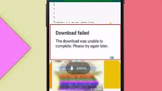 How to Fix Download Was Unable to Complete Please Try Again Latter Error of Whatsapp in Android