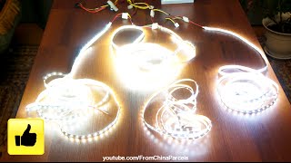ТЕСТ/СРАВНЕНИЕ ДИОДНЫХ ЛЕНТ НА SMD 3528, 5050, 5630, 5730. АЛИЭКСПРЕСС