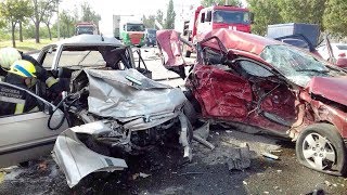 СМЕРТИ на дороге! ЖУТКИЕ аварии! Жесть 18+!