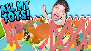 BABY STEALS ALL THE STUFF AND BUILDS A GIANT PILE OF TOYS?! | Baby Hands VR Gameplay (HTC Vive)