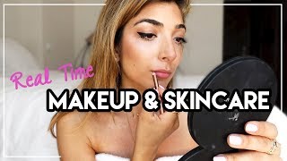 Real Time Vlog Get Ready With Me: Skincare & Makeup | Amelia Liana