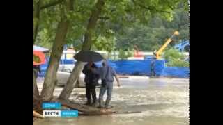 Проливные дожди спровоцировали наводнение в поселке Кепша