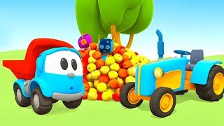 Leo the Truck & a Tractor for Kids: Learn Vehicles for Kids - Tractor Cartoons for Kids