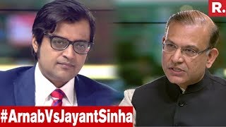 Arnab Goswami Vs Jayant Sinha | The Debate With Arnab Goswami