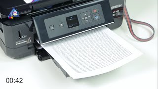 Epson XP-520: тест на скорость печати в режиме "Текст"