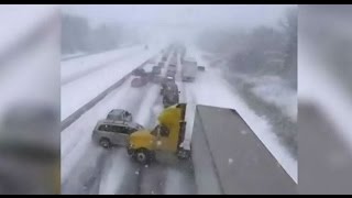 Caught on Cam: Moment of huge pileup on Ontario's Hwy. 401