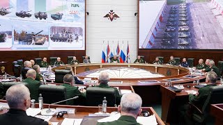 Заседание Коллегии Минобороны России под руководством Сергея Шойгу (25.03.2021)