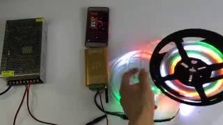Dream color WIFI music 2048pixel led controller for TM1812 led strip lights