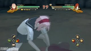 Naruto Ultimate Ninja Storm 3 - School Girl Sakura DLC Gameplay [PS3]