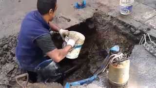Pérdida de Agua en Cañería de Hierro Fundido. REPARACION