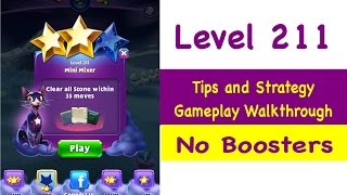 Bejeweled Stars Level 211 Tips and Strategy Gameplay Walkthrough No Boosters