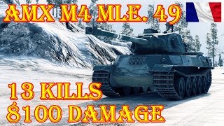 AMX M4 mle. 49 13 Kills, 8.1K Damage - 1 VS 5 World of Tanks