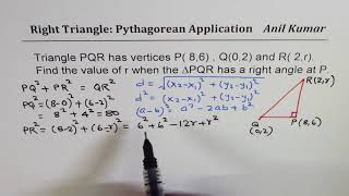 Find missing Coordinates of a right Triangle