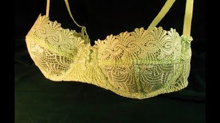 Как сшить кружевной бюстгальтер Анжелика/How to make a lace bra Anjelika
