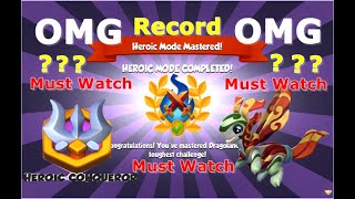 HEROIC MODE 295 COMPLETE-DRAGON MANIA LEGENDS | BEST BATTLE IN DRAGON MANIA LEGENDS  | DML | HD