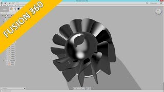 Userwish - Fan-impeller - Autodesk Fusion 360 Training - Part Design