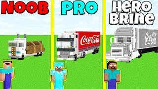 Minecraft Battle: NOOB vs PRO vs HEROBRINE: COCA-COLA TRUCK CHALLENGE / Animation