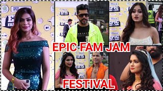 Teen Tigada, Siddharth Nigam, Avneet Kaur, Jannat Zubair at EPIC FAM JAM Fan Festival