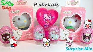 Сюрпризы - HELLO KITTY Хэллоу Китти - мягкие игрушки СВИТ БОКС - Hello Kitty toys SURPRISES opening