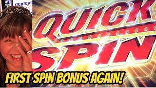 FIRST SPIN SLOT MACHINE BONUS AND MORE BONUSES!