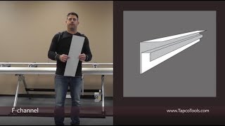 Гибка F-профиля на станке TAPCO MAX