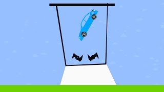 Car in a Blender - Ultimate Car Destruction - Phun Algodoo #44