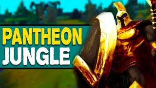 HARD CHEESE PERMA GANK JUNGLER - Pantheon Jungle Gameplay - Season 8