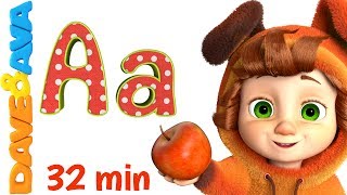 ? Alphabet Train and more ABC Songs | Alphabet song | Learn ABCs with Dave and Ava ?