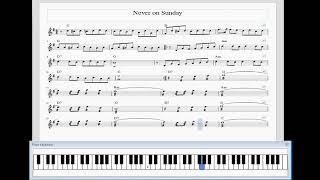 Learn how to play Never On Sunday Greek Music-Ta Pedia Tou Pirea