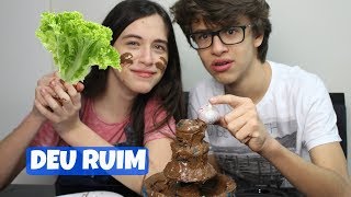 DESAFIO CHOCOLATE VS COMIDA DE VERDADE - RICK SANTINA