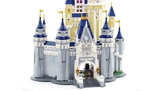 Lego super smooth stop motion - Disney Castle 71040 - speed build (review)