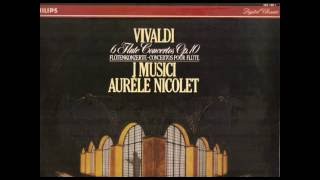 Vivaldi. 6 Flute Concertos. I Musici, Nicolet (vinyl LP).