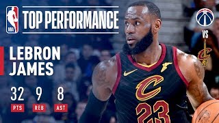 LeBron James Starts the 2nd Half of the Season With a Near Triple-Double | February 22, 2018
