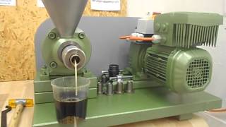 Pressing Amaranth oil - Amaranthöl pressen - пресс и технология для амаранта